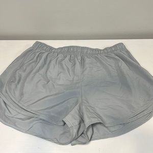 Grey Nike running shorts